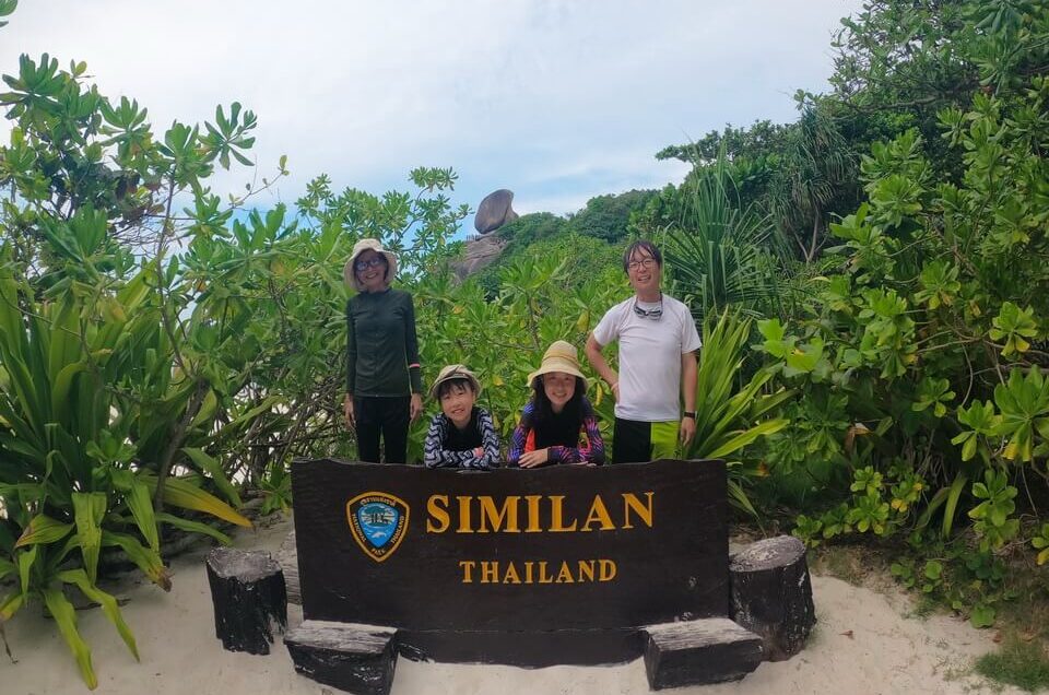 家族みんなで乾季の楽園シミラン諸島へ！シミラン諸島ツアー！